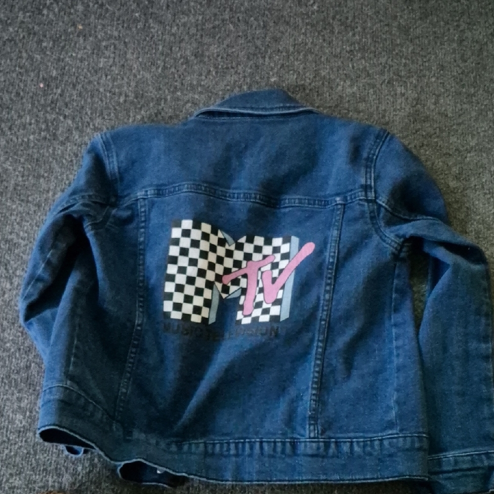 MTV Blue Jean Jacket Classic Denim Style - Picture 3 of 3